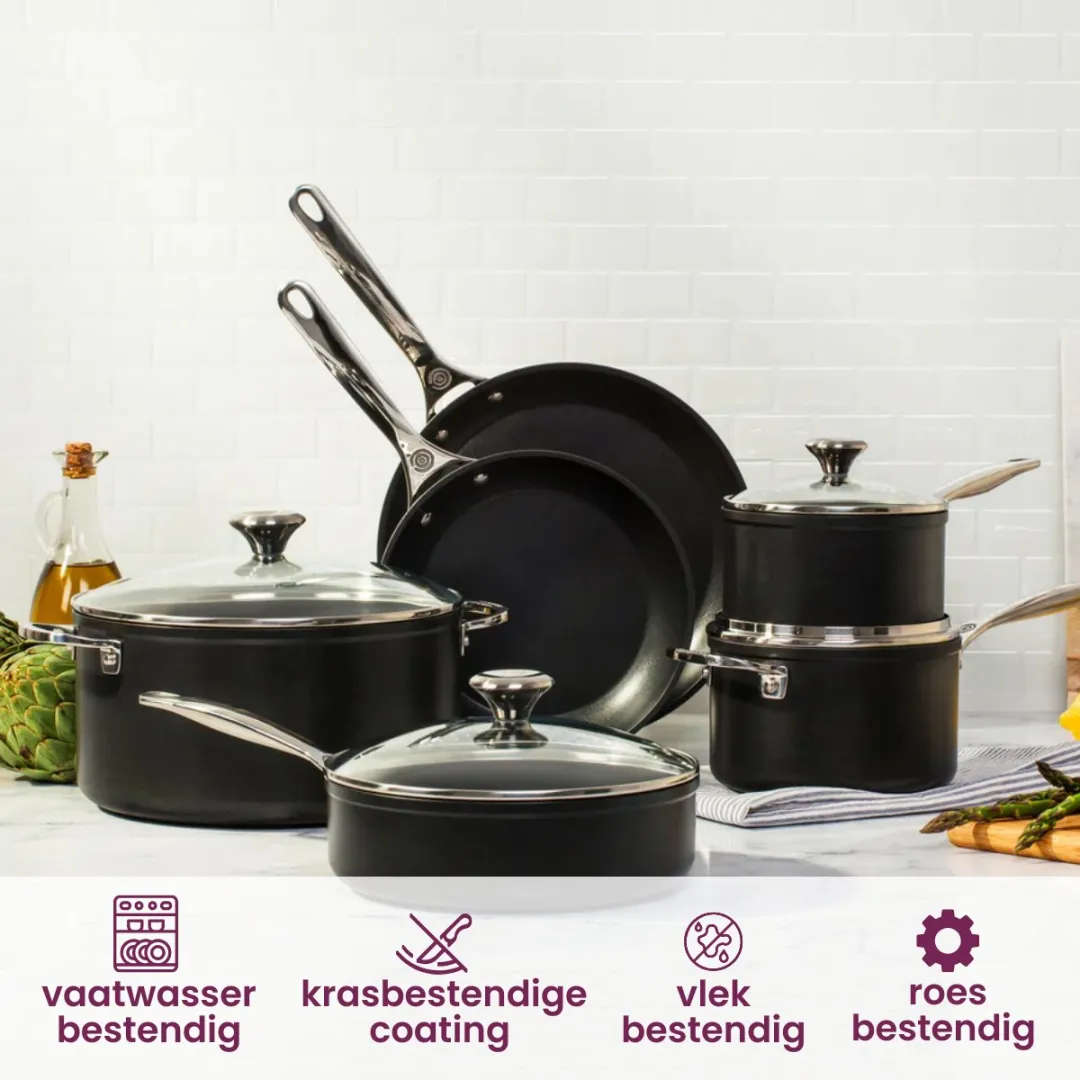 Le Creuset Essential Non-Stick Keramische Wokpan 30 cm - Zwart