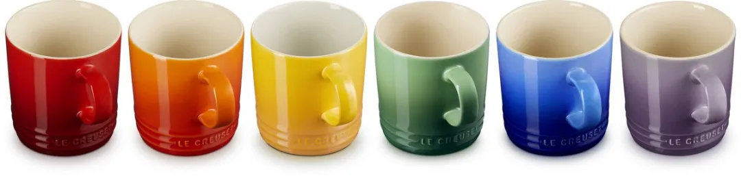 Le Creuset Vancouver Mokken 350ml - Regenboog - 6 Stuks