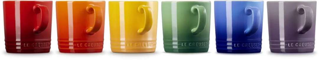 Le Creuset Vancouver Mokken 350ml - Regenboog - 6 Stuks