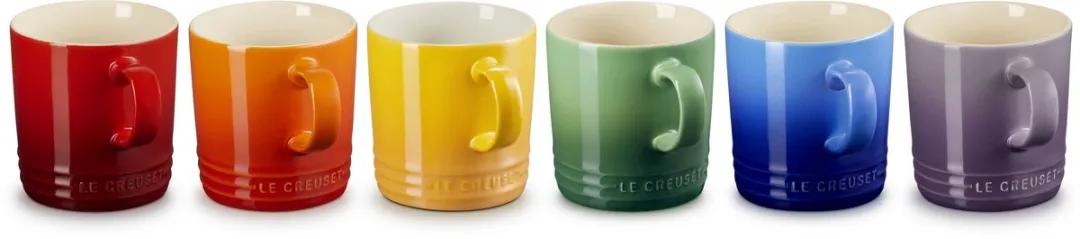 Le Creuset Vancouver Mokken 350ml - Regenboog - 6 Stuks