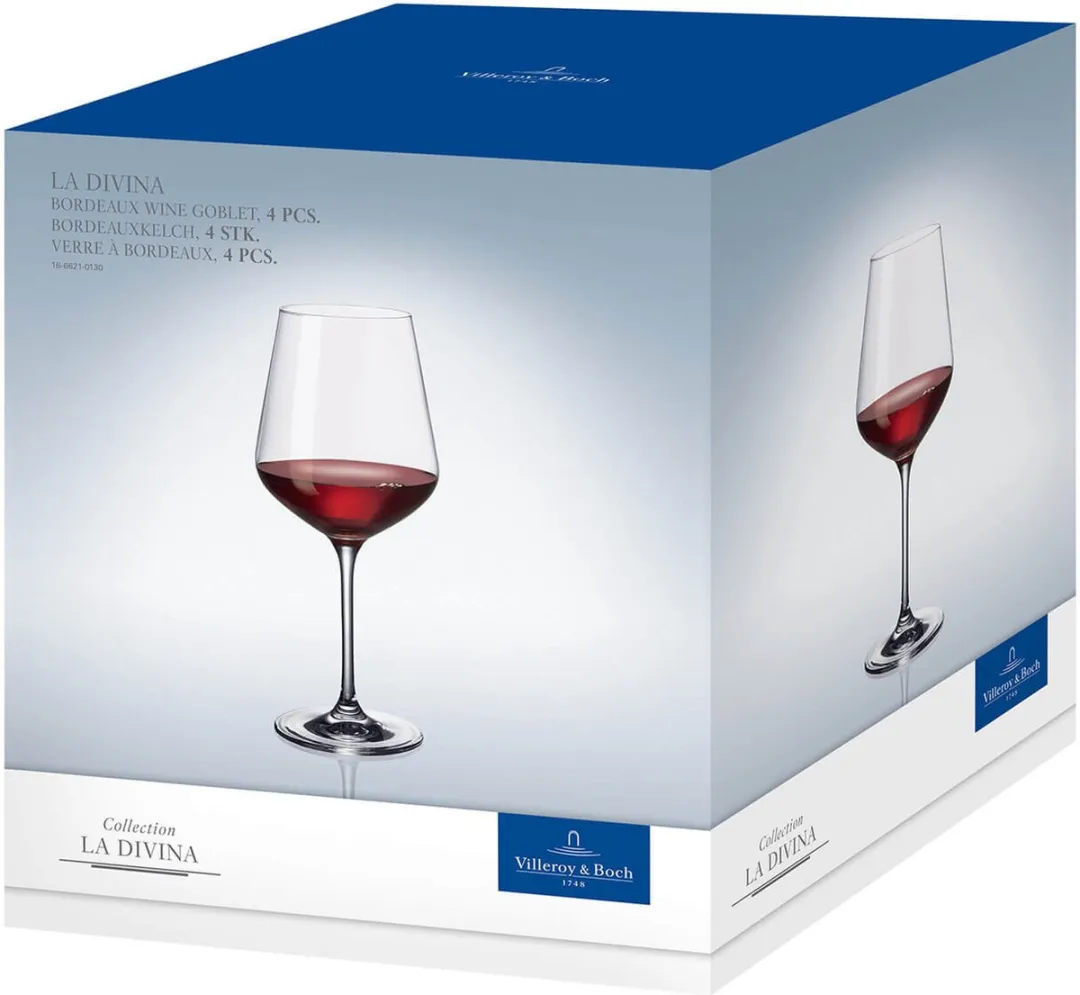 Villeroy & Boch La Divina Rode Wijnglas Bordeaux 0,65L - 4 Stuks