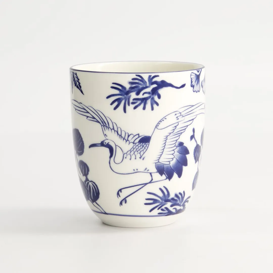 Tokyo Design Studio Mok Crane Flora Japonica Beker 170ml