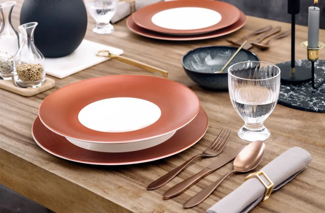 Villeroy & Boch Manufacture Glow Onderbord Coupe - Ø32cm - Koper