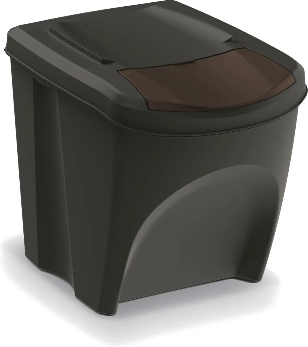 Prosperplast Kaden Prullenbakset 4x25L - Zwart - afbeelding 6 van 6