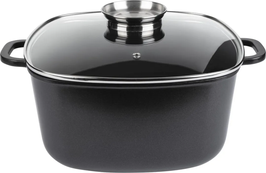 SILVERCREST Ernesto Aluminium Braadpan 7,5L - Zwart