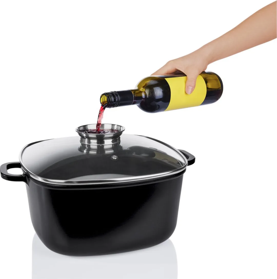 SILVERCREST Ernesto Aluminium Braadpan 7,5L - Zwart
