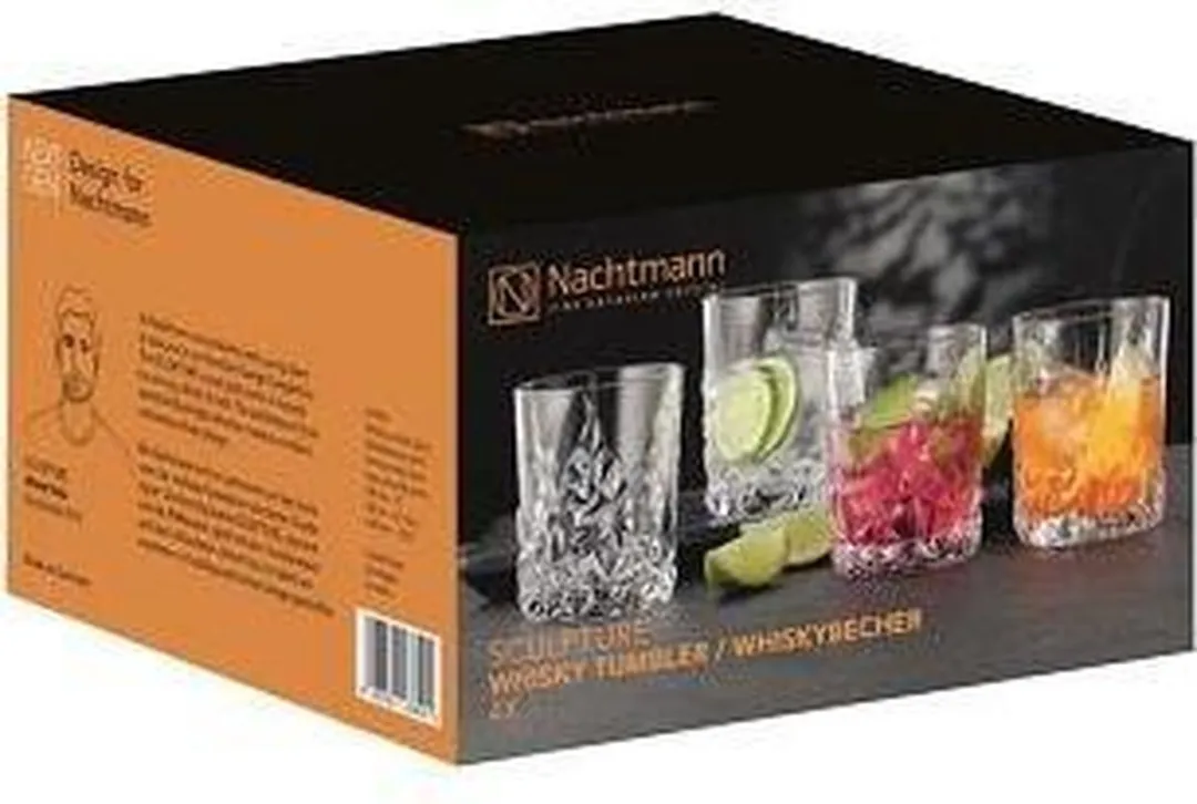 Nachtmann Whiskeyglazen Sculpture 370ml - 4 Stuks - afbeelding 6 van 6