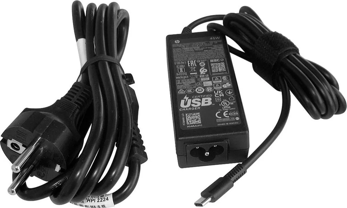 HP 1MZ01AA#ABB USB-C Netvoeding 45W - Laptop