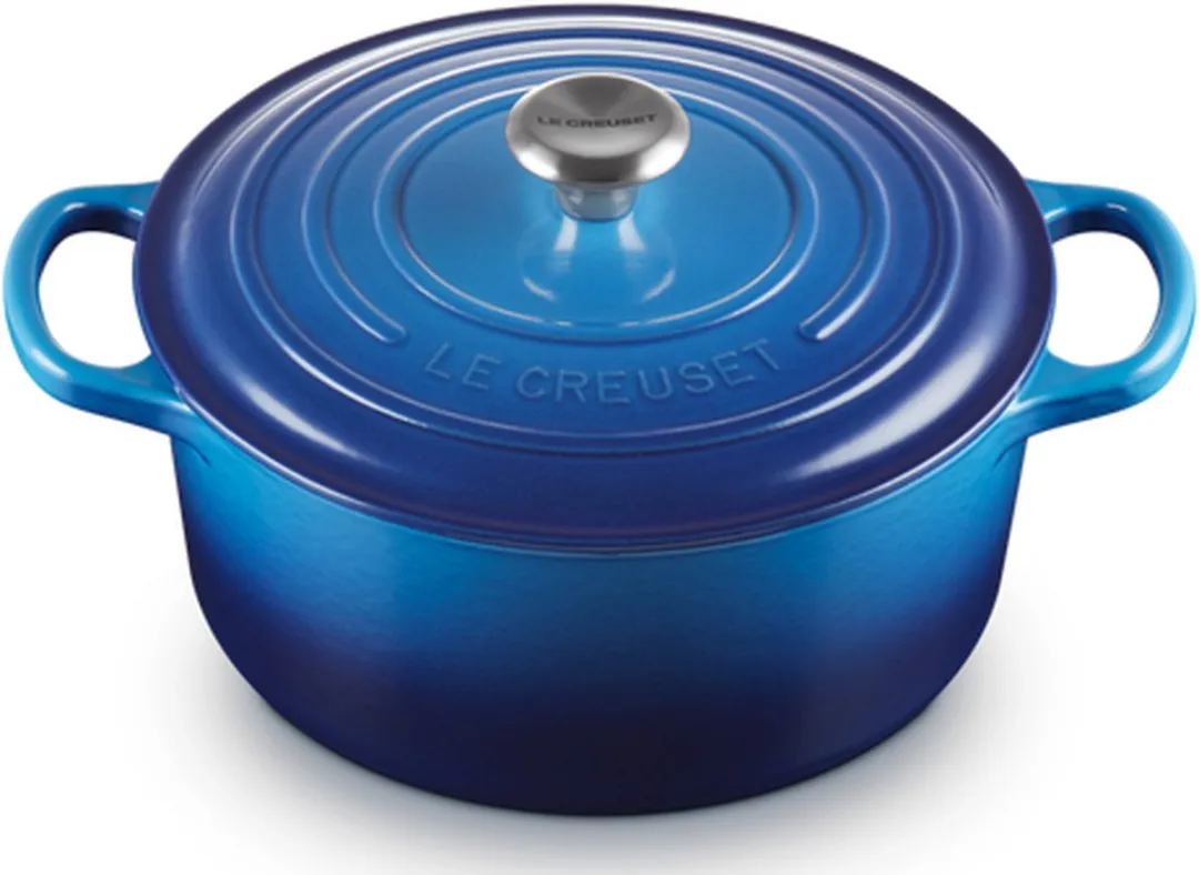 Le Creuset Braadpan Signature Azure 22cm