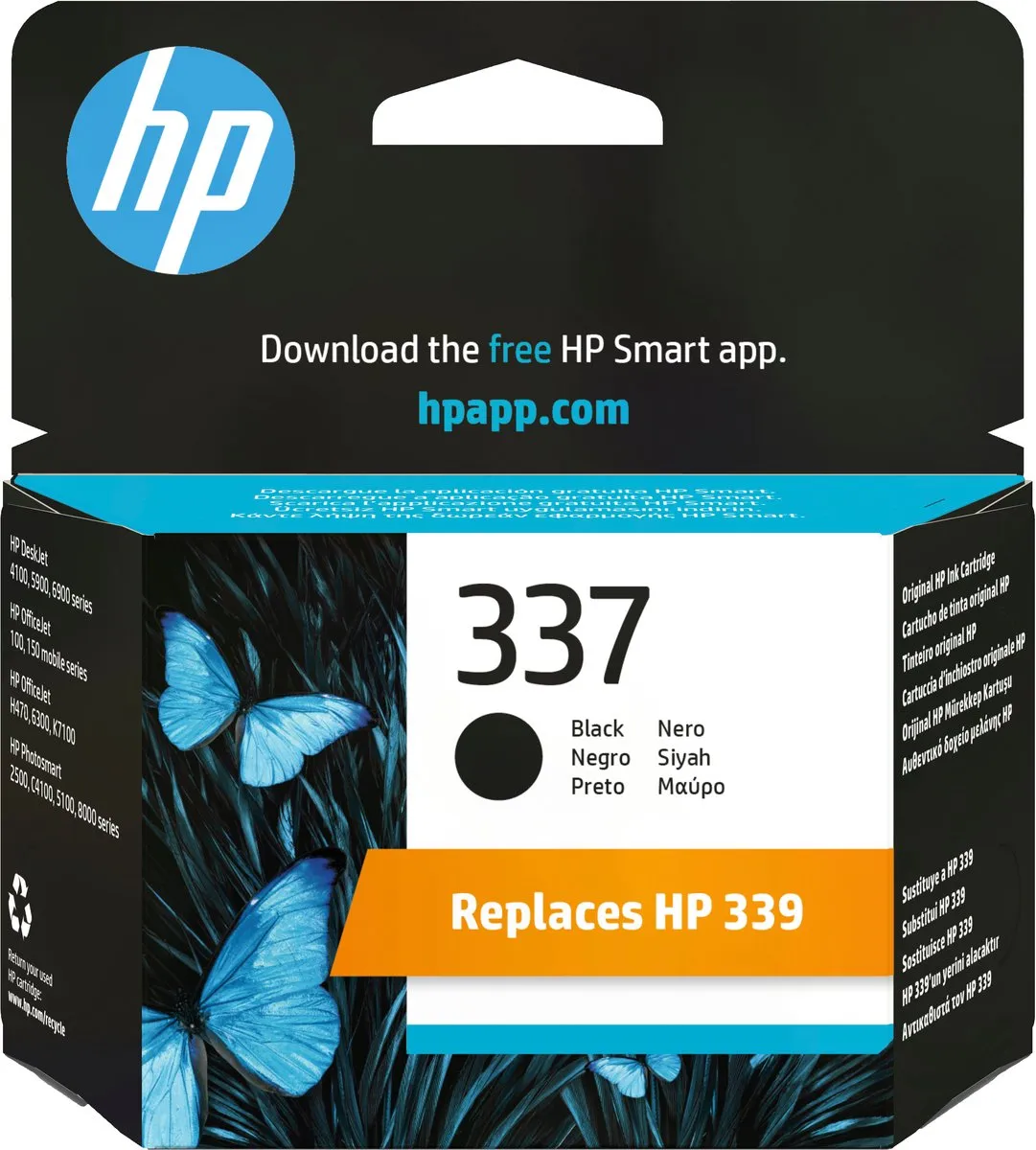 HP 337 C9364EE Inktcartridge - Zwart