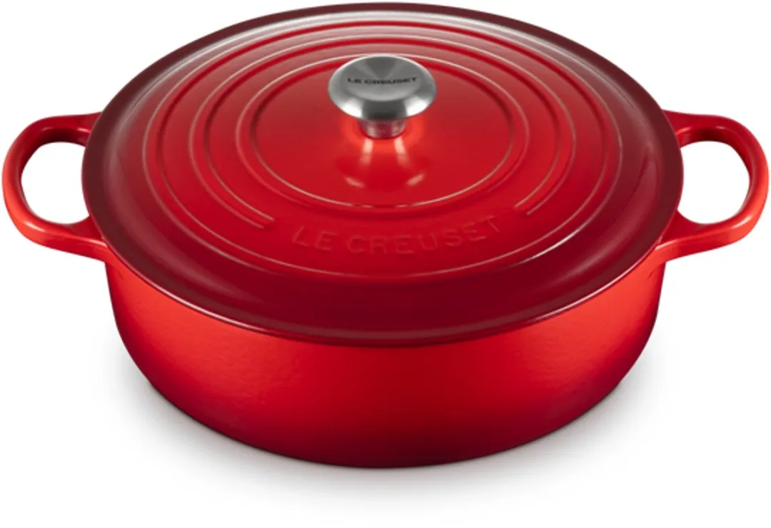 Le Creuset Lage Braad-/Stoofpan 6,2L - 30cm Kersenrood