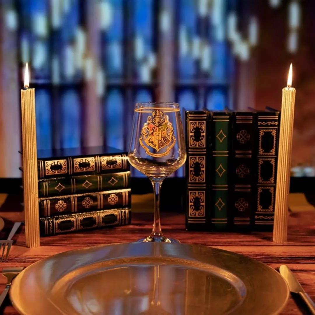 Harry Potter Hogwarts Crest Unisex Wijnglas - Doorzichtig - afbeelding 6 van 6