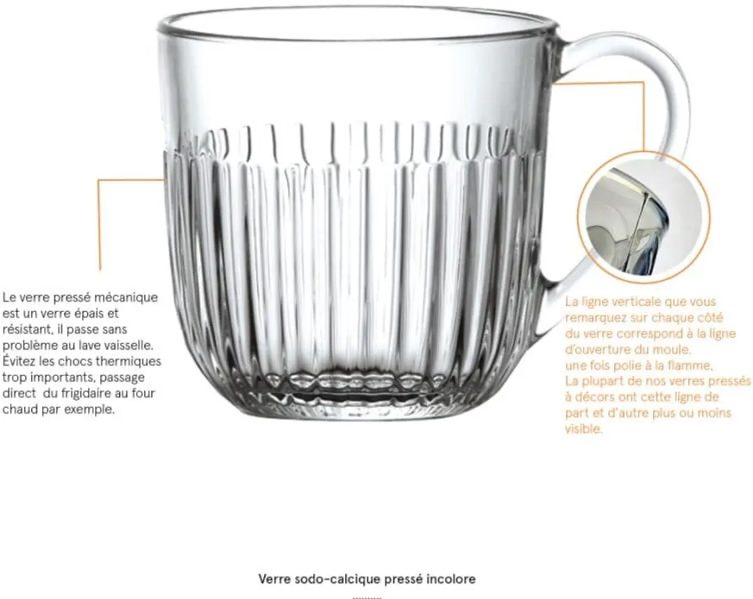La Rochere Ouessant Beker 25cl - Glas - Set van 6 - afbeelding 6 van 6