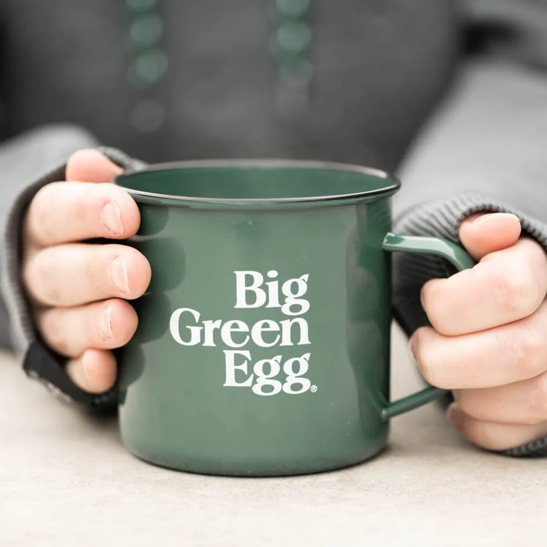 Big Green Egg Mok Geëmailleerd 300ml - Groen