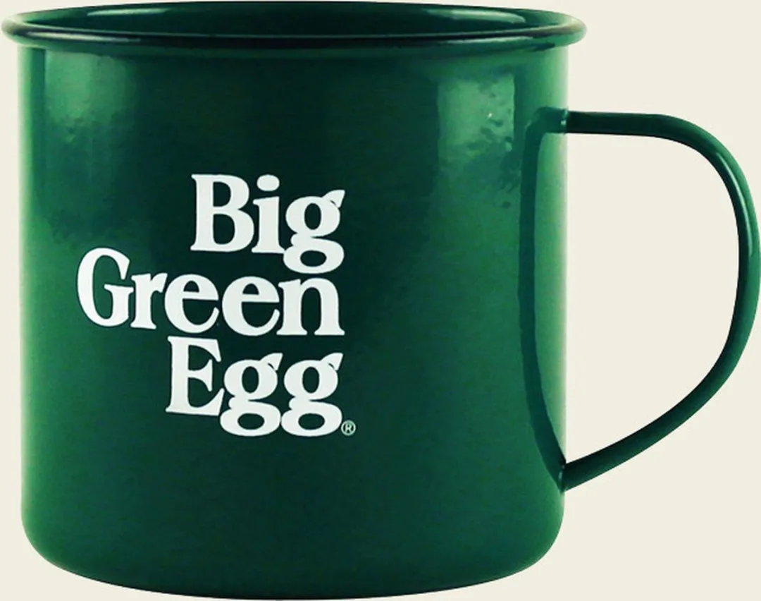 Big Green Egg Mok Geëmailleerd 300ml - Groen