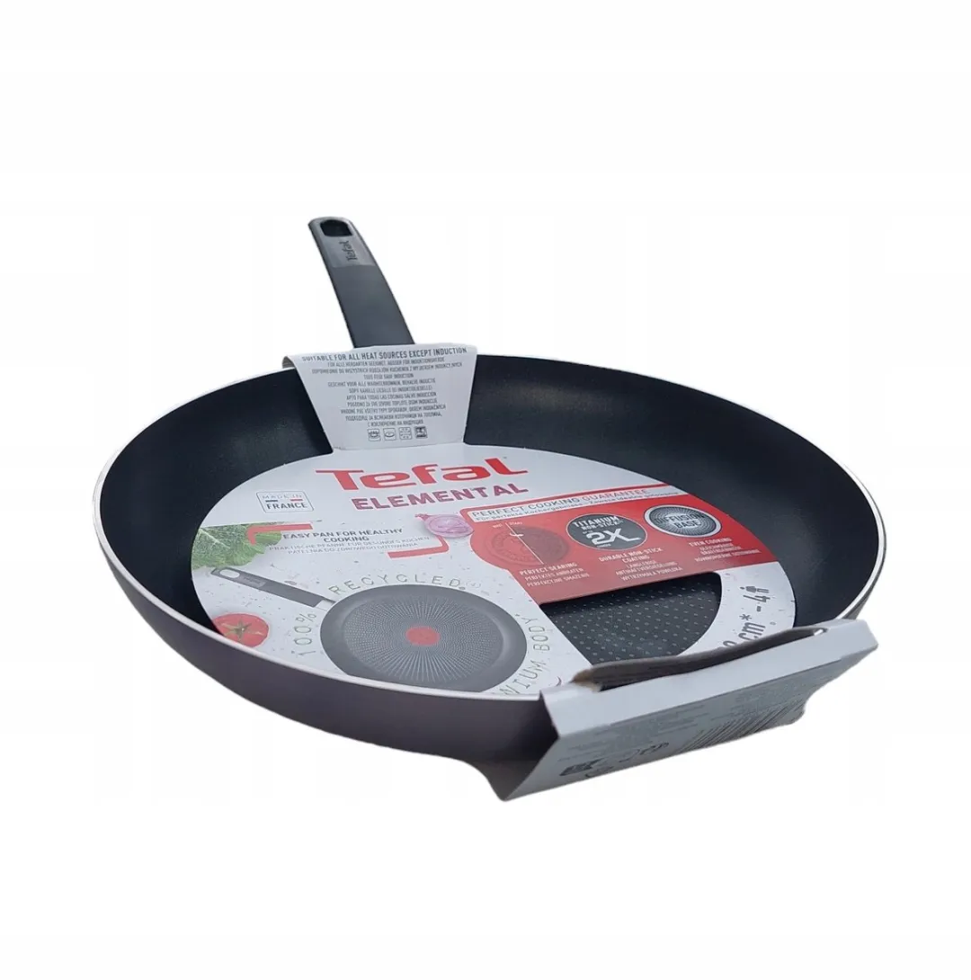 Tefal Elemental Koekenpan 28cm - Antiaanbaklaag - Zwart - afbeelding 5 van 5
