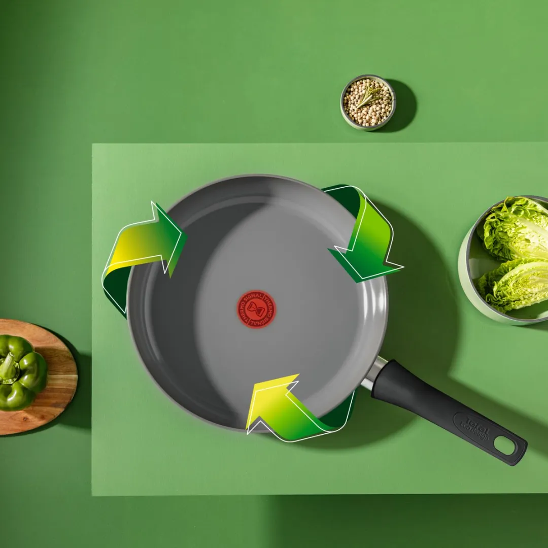 Tefal Re-invent Keramische Koekenpan 24cm C4280423 - Grijs - afbeelding 3 van 6