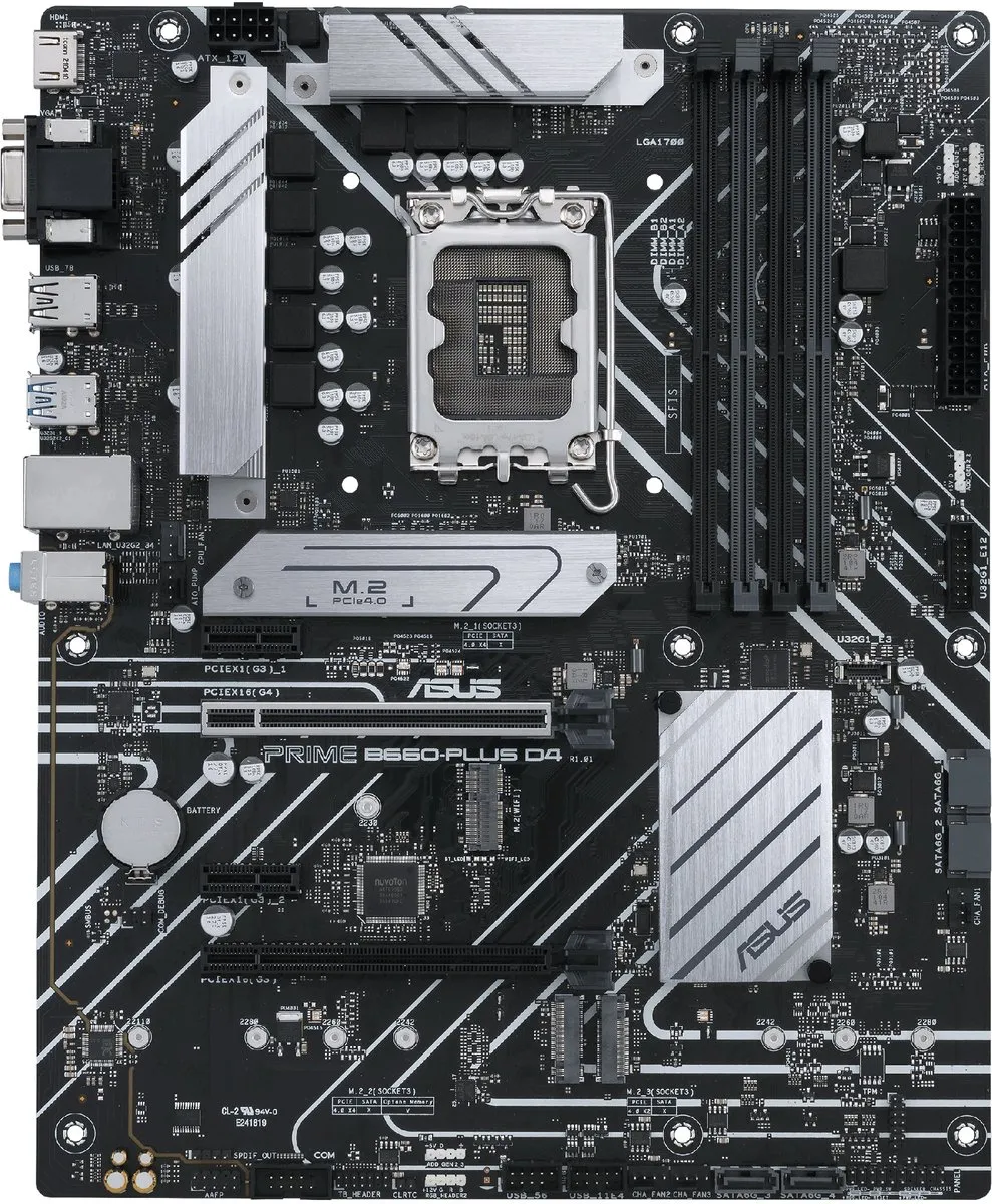ASUS PRIME B660-PLUS D4 Moederbord - 4x DDR4