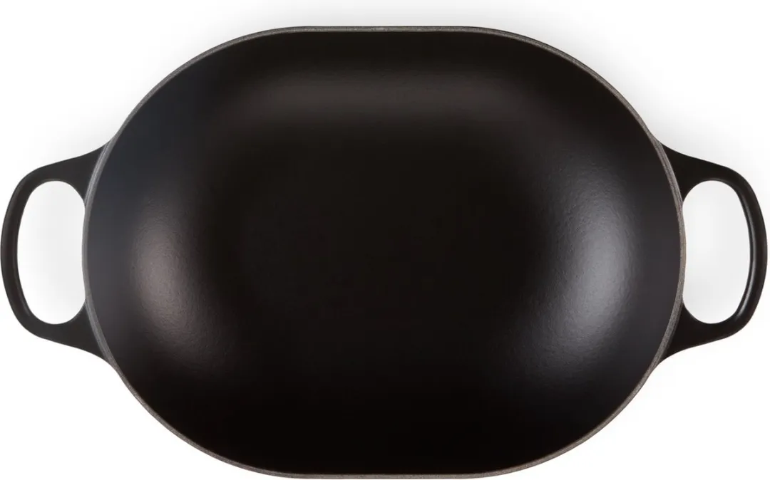 Le Creuset Braadpan Oblong Signature 3.4L - Zwart