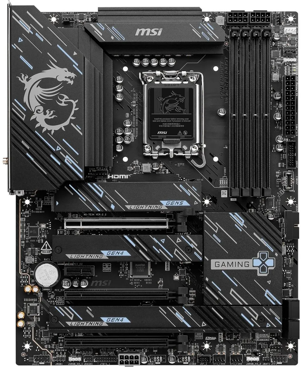 MSI Z890 Gaming Wifi Moederbord - ATX - DDR5 - Wi-Fi 7