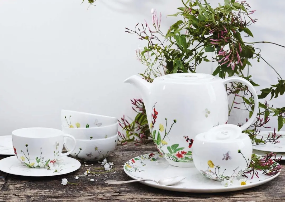 Rosenthal Brillance Fleurs Sauvages Mok 340ml - Wit