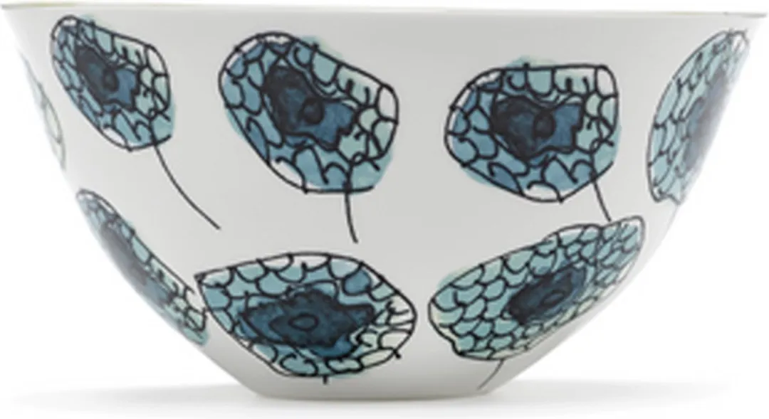 Serax Marni Midnightflowers Serveerkom 25cm - Anemone Vaniglia