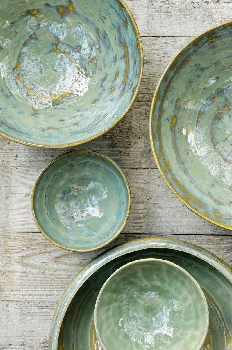 Serax Pascale Naessens Kom XL Zeegroen - 16cm - 4 Stuks