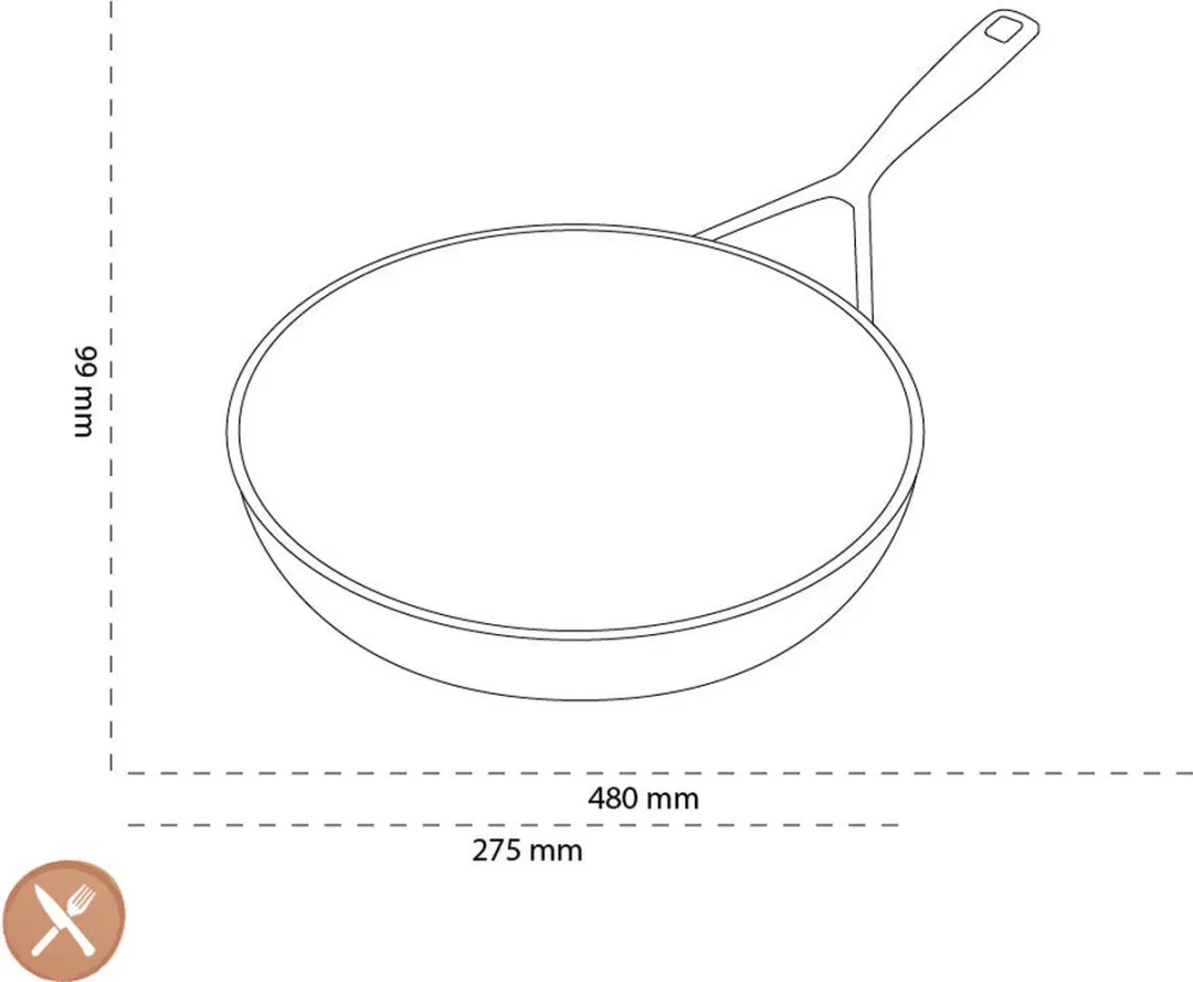 Demeyere Alu Pro 5 Ceraforce Koekenpan 26cm - Zwart
