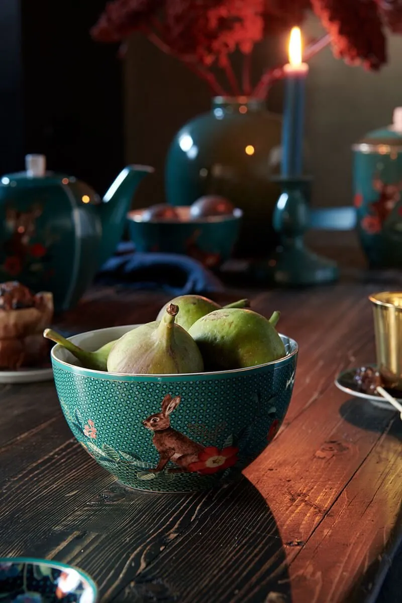 Pip Studio Winter Wonderland Ontbijtkom 15cm - Donkergroen