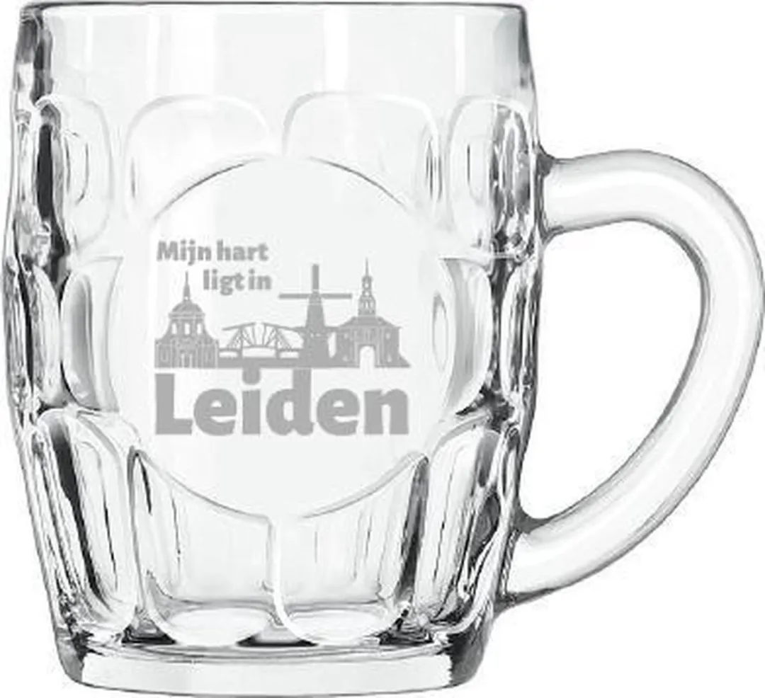 Libbey Gegraveerde Bierpul Leiden 55cl
