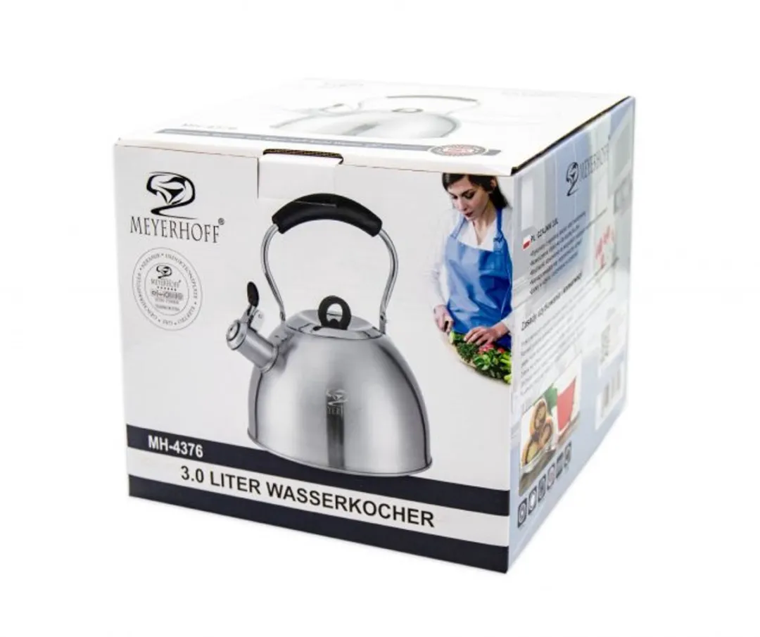 Meyerhoff MH-4376 RVS Fluitketel 3L - Mat Zilver - afbeelding 4 van 6