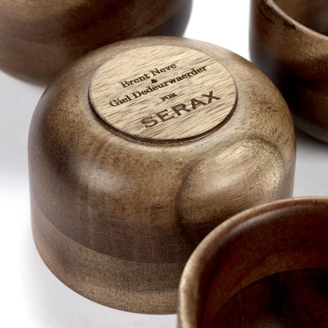 Serax Giel Dedeurwaerder Houten Theekopjes 150ml - 4 Stuks - afbeelding 3 van 6
