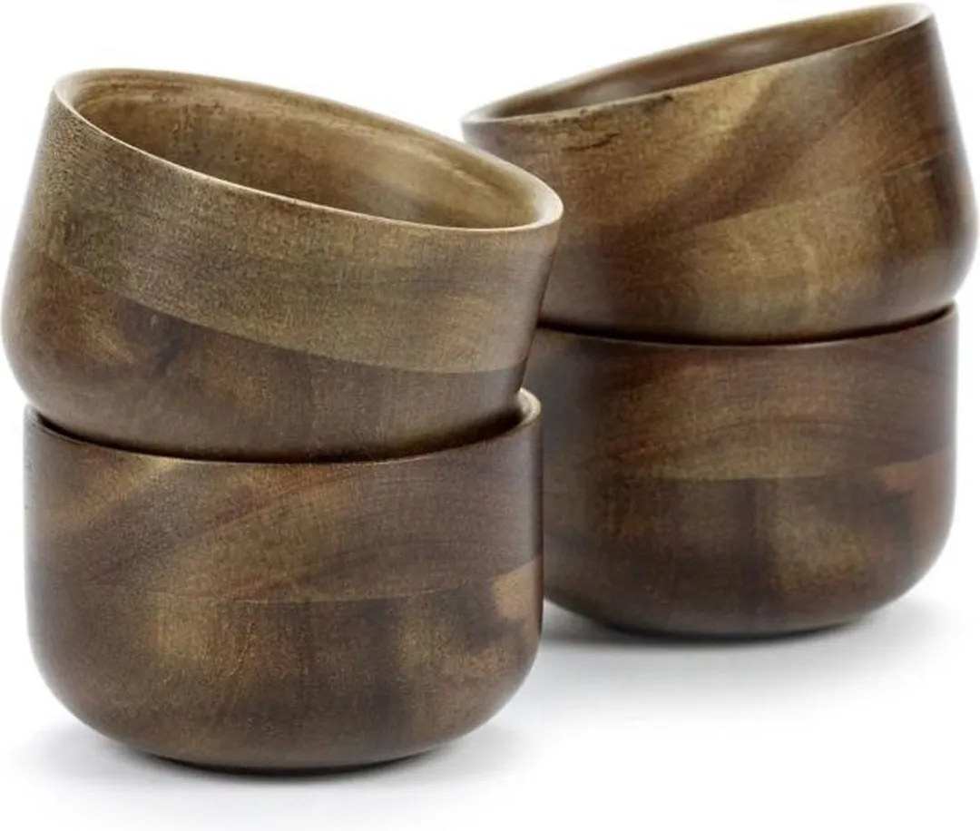Serax Giel Dedeurwaerder Houten Theekopjes 150ml - 4 Stuks - afbeelding 6 van 6