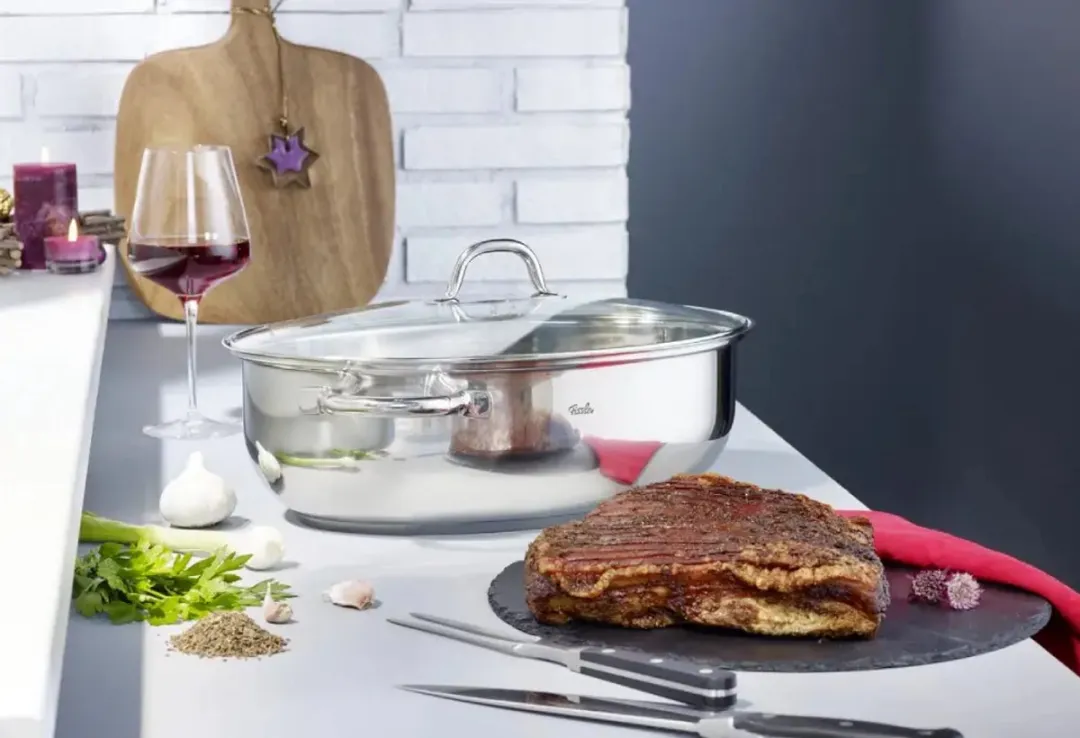 Fissler Special Braadpan 38cm - Edelstaal - 2 Stuks