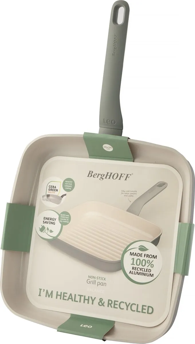 BergHOFF LEO Grillpan Balance Moonmist - Ø28cm - Grijs