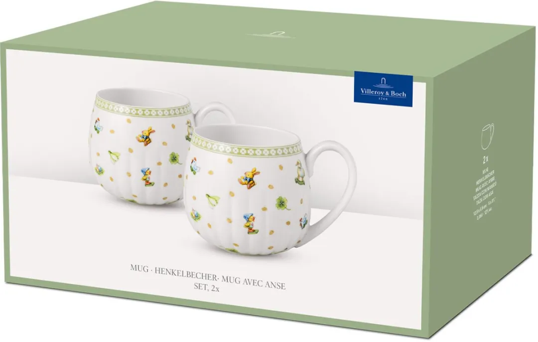 Villeroy & Boch Henkelbecher Easter Delight 350ml - 2 Stuks - Groen