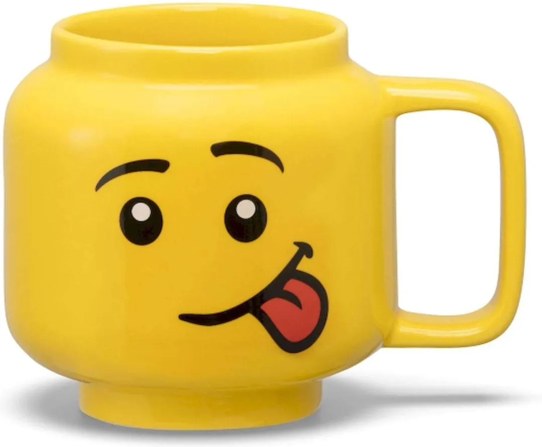 LEGO Keramische Mok Hoofd Silly 255ml - Geel