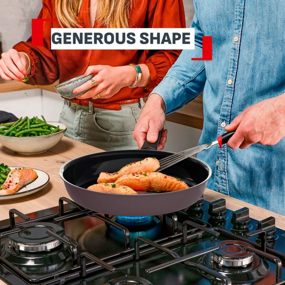 Tefal Ceramic Control Koekenpan 24cm - Grijs