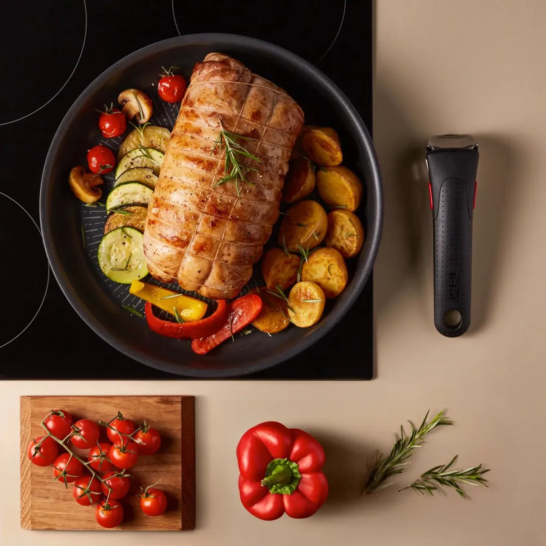Tefal Ingenio Eco Resist Koekenpan 28cm - Inductie - Zwart