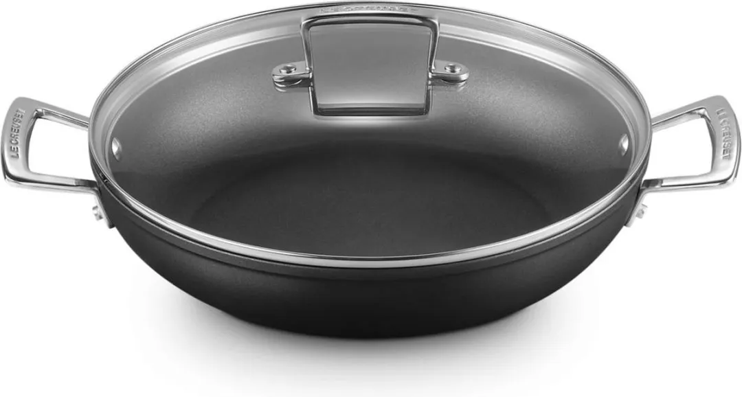 Le Creuset Les Forgées Hapjespan 28cm - Zwart - afbeelding 6 van 6