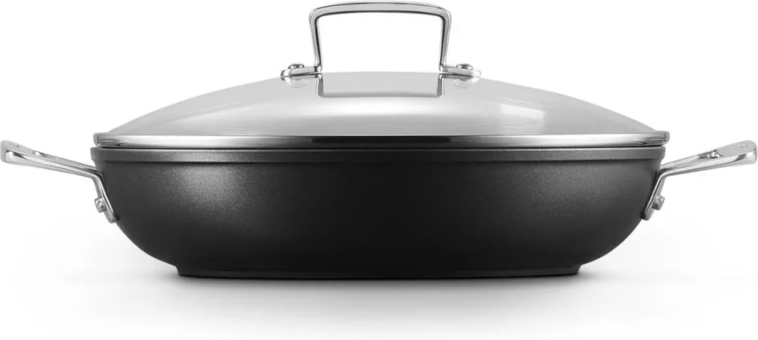 Le Creuset Les Forgées Hapjespan 28cm - Zwart