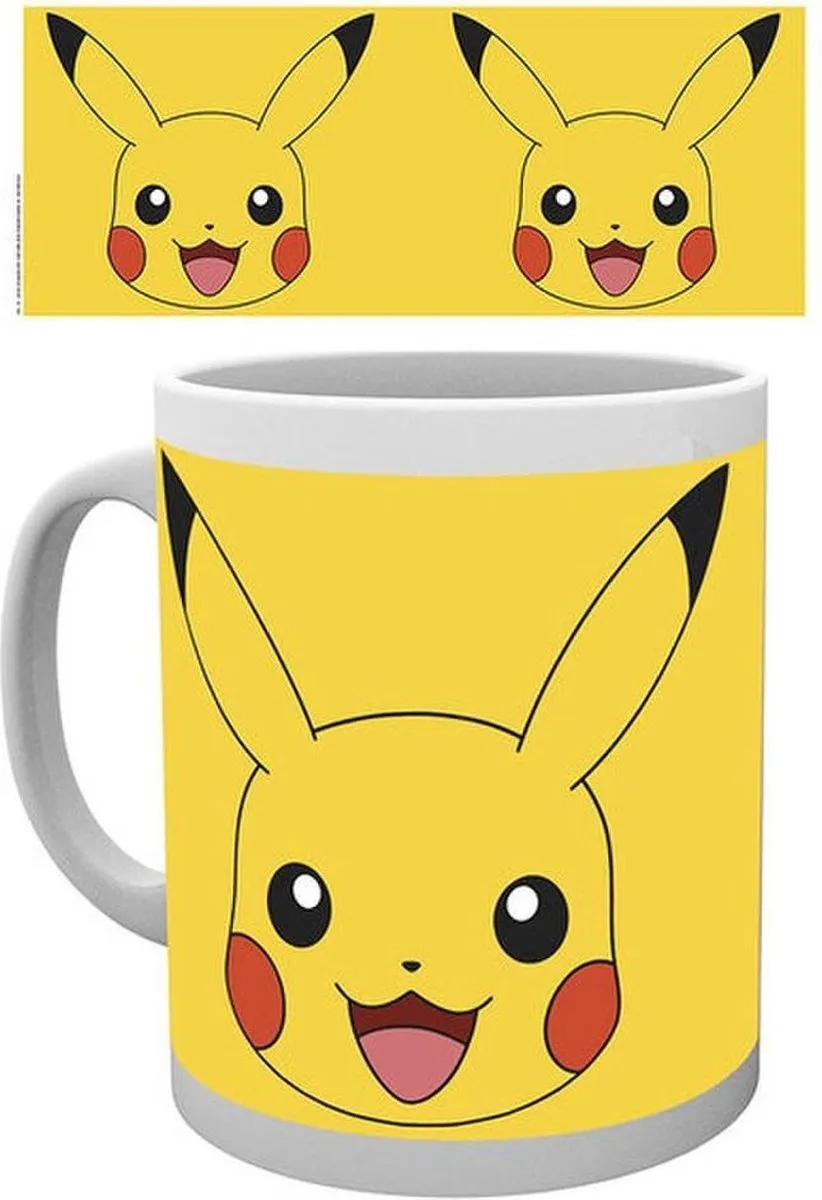 Pokémon Pikachu Mok MG0579 Keramiek - 325ml Geel