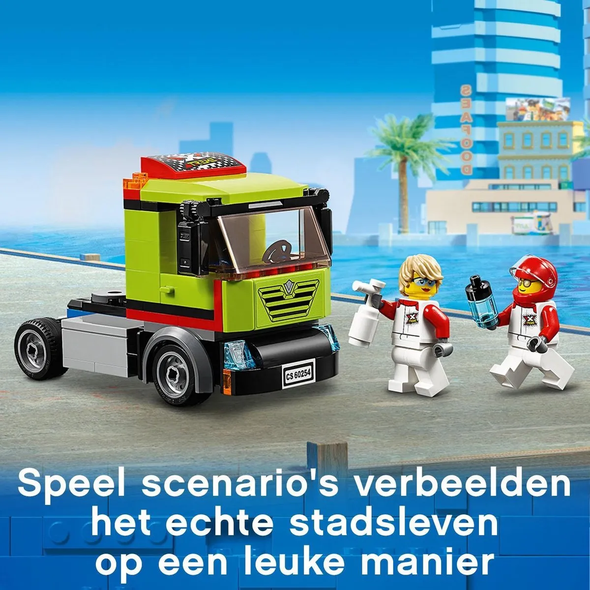 LEGO City Raceboottransport 60254 - 238 Stukken - Blauw