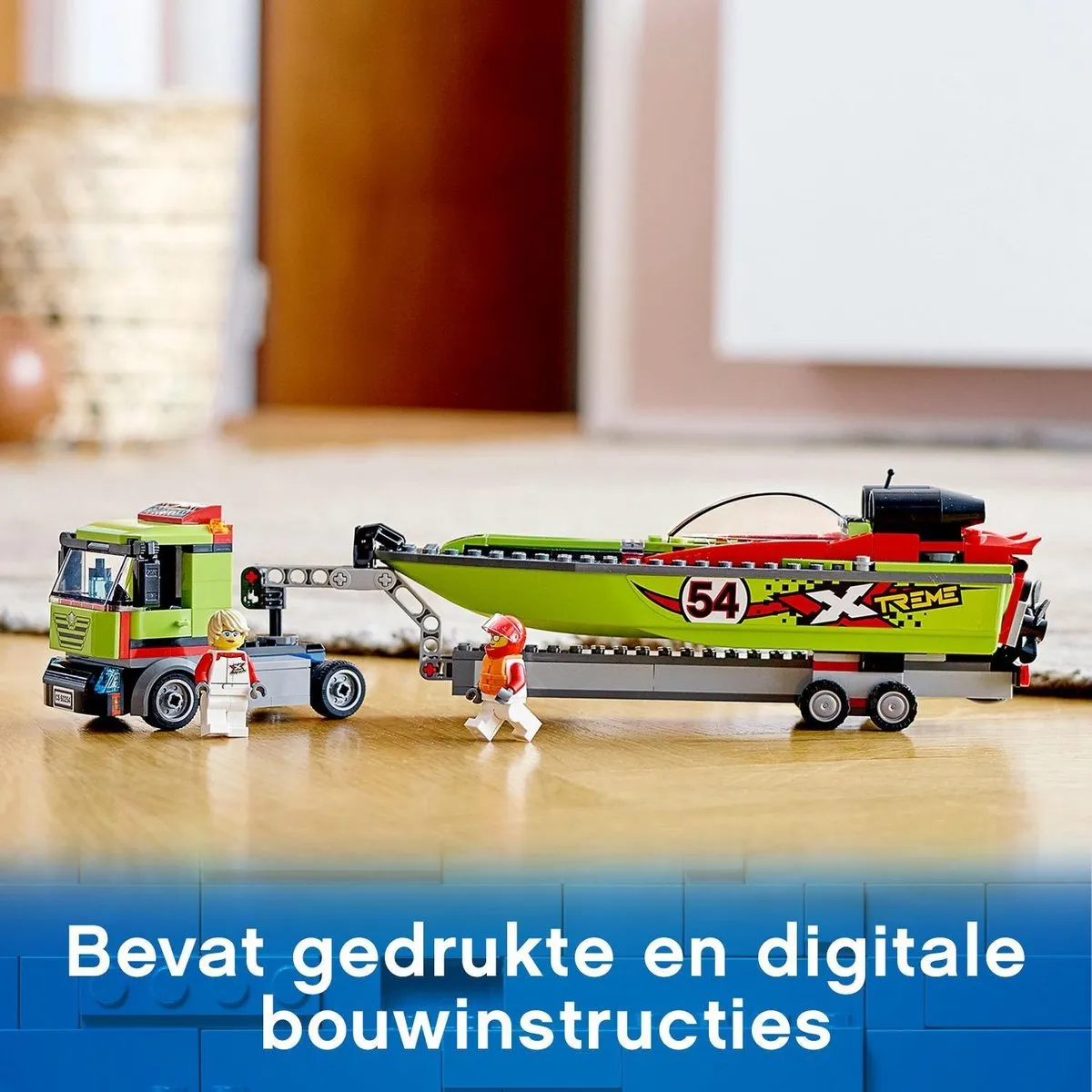 LEGO City Raceboottransport 60254 - 238 Stukken - Blauw