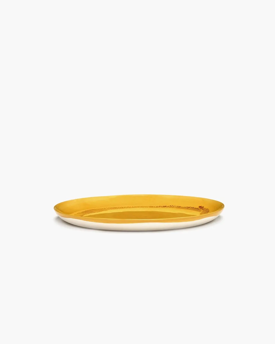 Serax Ottolenghi Feast Bord L - 26cm - Geel/Rood - 2 Stuks