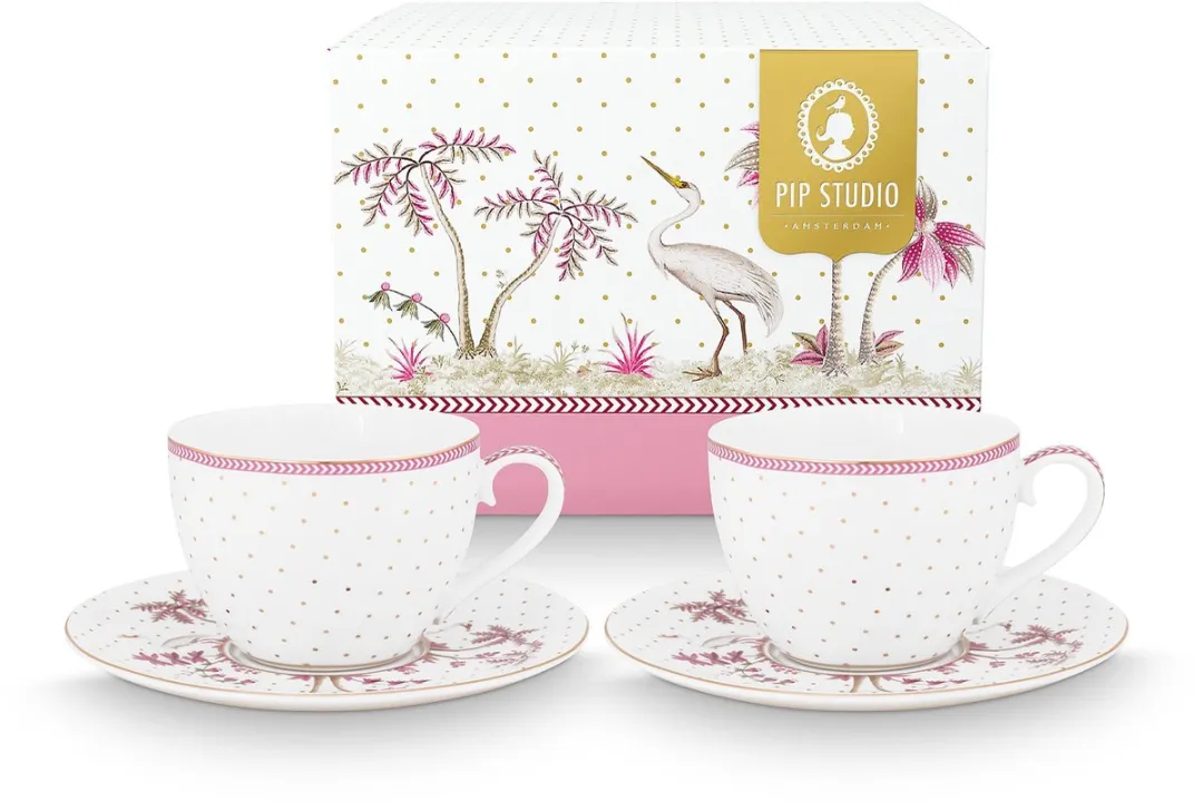 Pip Studio Jolie Dots Kop & Schotel Set 280ml
