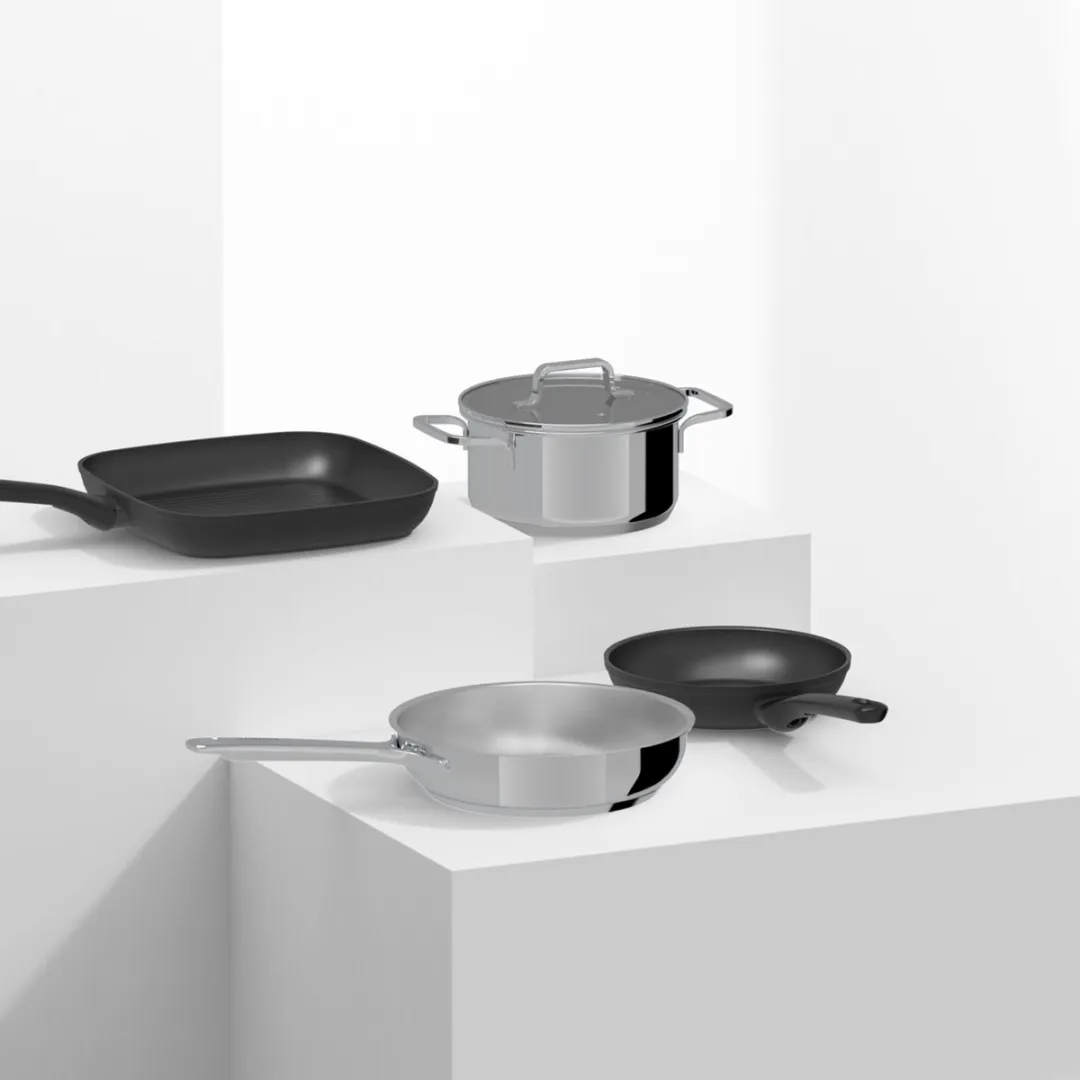 BergHOFF DiNA Helix 9-delige Kookpottenset - Metaal