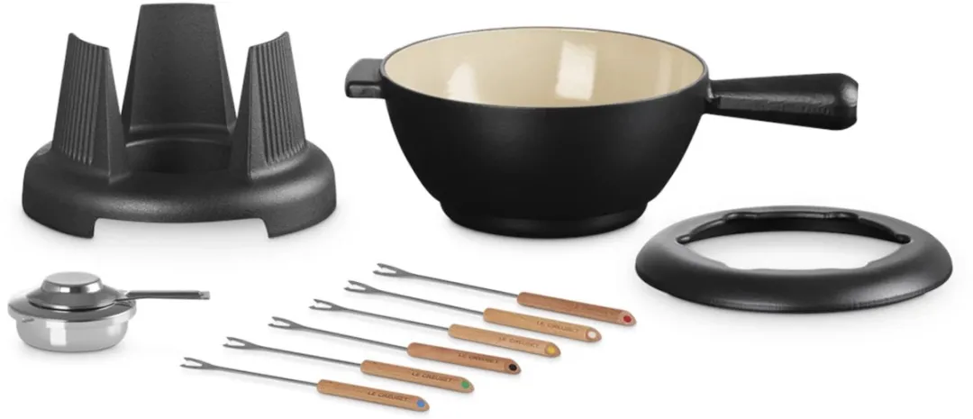 Le Creuset Fondueset 20cm 2,0L - Zwart