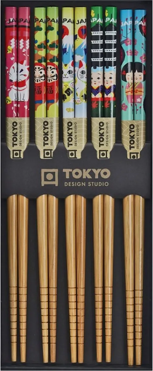 Tokyo Design Studio Kawaii Eetstokjes 5 Stuks