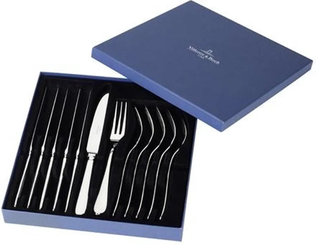 Villeroy & Boch Steakset Oscar 12-delig - Zilver